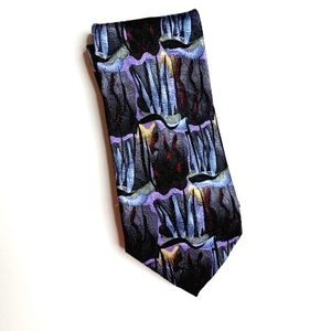 J. Garcia Scaly Monsters and Blue Man collection silk tie
